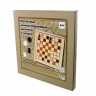 Шахматы и шашки демонстрационные с магнитной доской 37 см (мини)  